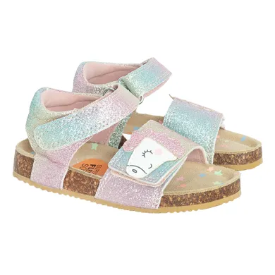 Cool Club, Sandały dziewczęce, skórzana wkładka, mix