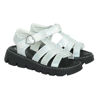 Cool Club, Sandały dziewczęce, srebrne