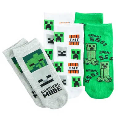 Cool Club, Skarpetki chłopięce, stopki, mix, Minecraft, zestaw, 3 szt.