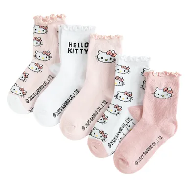 Cool Club, Skarpetki dziewczęce, mix, Hello Kitty, zestaw, 5 szt.