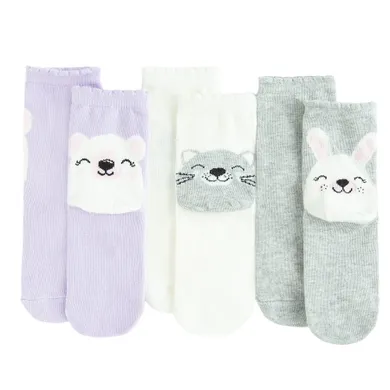 Cool Club, Skarpetki dziewczęce, mix, zestaw, 3 szt.