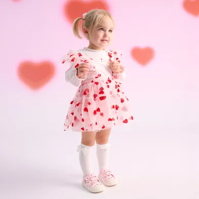 Cool Club, Spódnica ogrodniczka dziewczęca, różowa