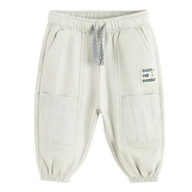 Cool Club, Spodnie dresowe chłopięce, beżowe