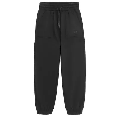 Cool Club, Spodnie dresowe chłopięce, carpenter, ocieplane, czarne