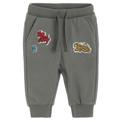 Cool Club, Spodnie dresowe chłopięce, grafitowe, Tom & Jerry