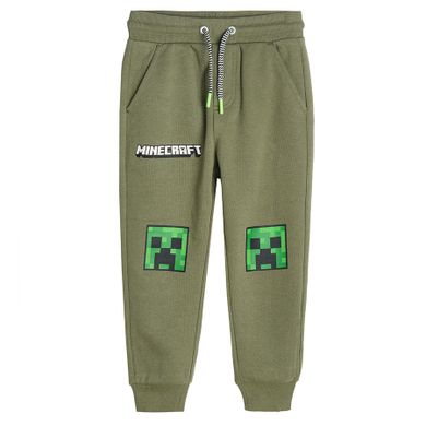Cool Club, Spodnie dresowe chłopięce, khaki, Minecraft