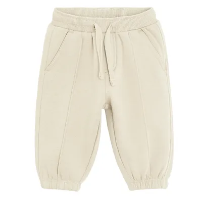 Cool Club, Spodnie dresowe chłopięce, ocieplane, beżowe