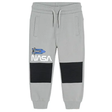 Cool Club, Spodnie dresowe chłopięce, szare, NASA