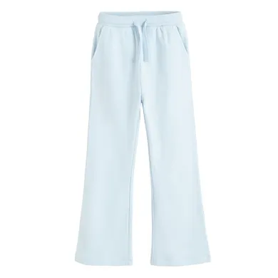 Cool Club, Spodnie dresowe dziewczęce, flare, ocieplane, niebieskie