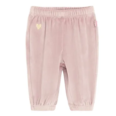 Cool Club, Spodnie dresowe dziewczęce, welurowe, ocieplane, różowe