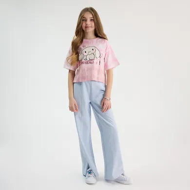 Cool Club, Spodnie dresowe dziewczęce, wide, niebieskie