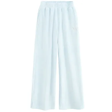 Cool Club, Spodnie dresowe dziewczęce, wide, welurowe, niebieskie