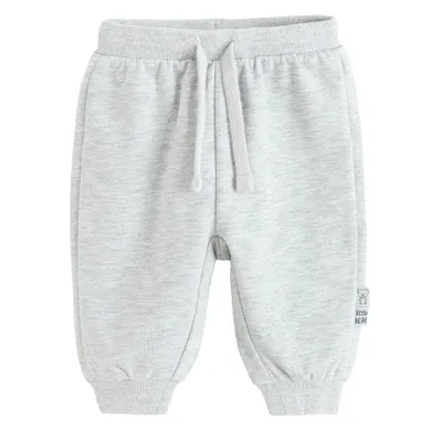 Cool Club, Spodnie dresowe niemowlęce, baggy, szare melanż
