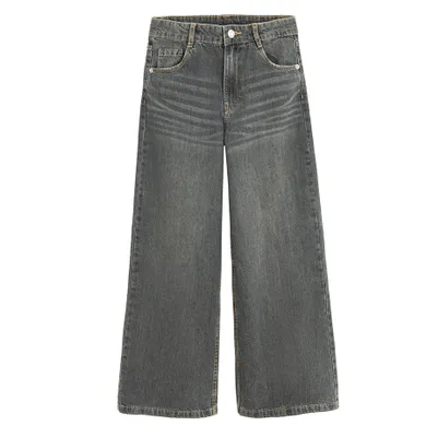 Cool Club, Spodnie jeansowe dziewczęce, wide, szare