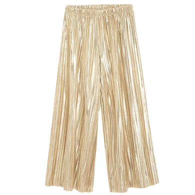 Cool Club, Spodnie materiałowe dziewczęce, wide, złote
