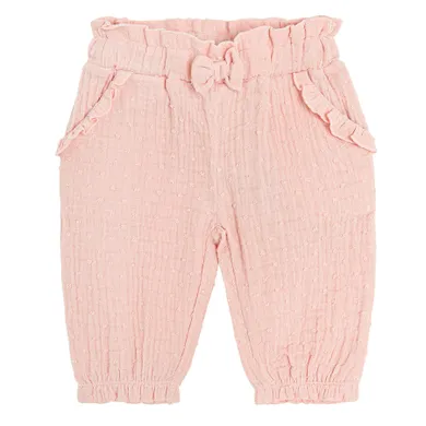 Cool Club, Spodnie muślinowe dziewczęce, różowe