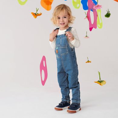 Cool Club, Spodnie ogrodniczki chłopięce, denim