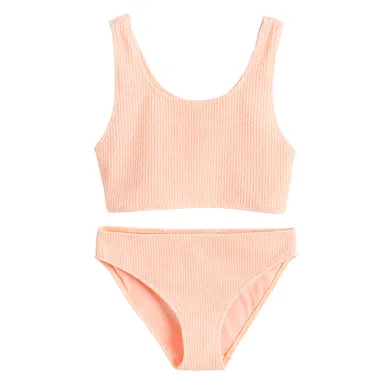 Cool Club, Strój kąpielowy dziewczęcy dwuczęściowy, UV 50, brzoskwiniowy