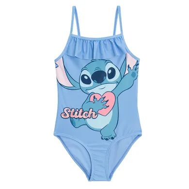 Cool Club, Strój kąpielowy dziewczęcy jednoczęściowy, niebieski, Lilo i Stitch