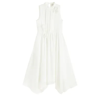 Cool Club, Sukienka dziewczęca bez rękawów, biała