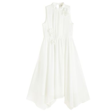 Cool Club, Sukienka dziewczęca bez rękawów, biała