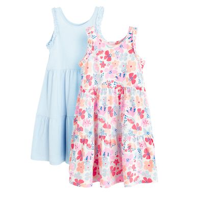 Cool Club, Sukienka dziewczęca bez rękawów, mix, zestaw, 2 szt.
