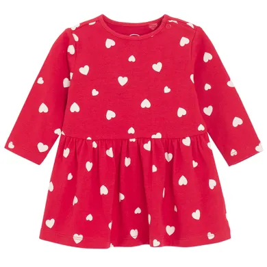 Cool Club, Sukienka dziewczęca z długim rękawem, czerwona