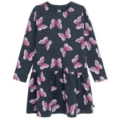 Cool Club, Sukienka dziewczęca z długim rękawem, niebieska