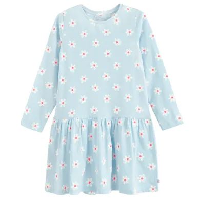 Cool Club, Sukienka dziewczęca z długim rękawem, niebieska