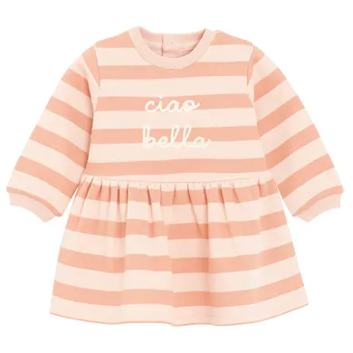 Cool Club, Sukienka dziewczęca z długim rękawem, różowa