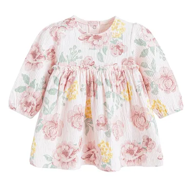 Cool Club, Sukienka dziewczęca z długim rękawem, różowa