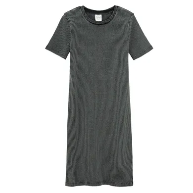 Cool Club, Sukienka dziewczęca z krótkim rękawem, grafitowa