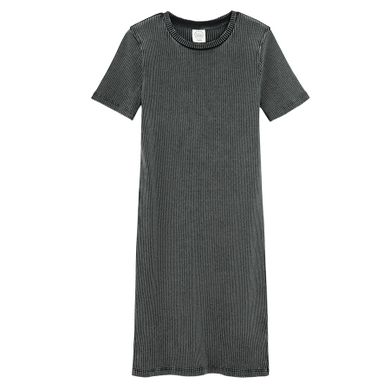 Cool Club, Sukienka dziewczęca z krótkim rękawem, grafitowa