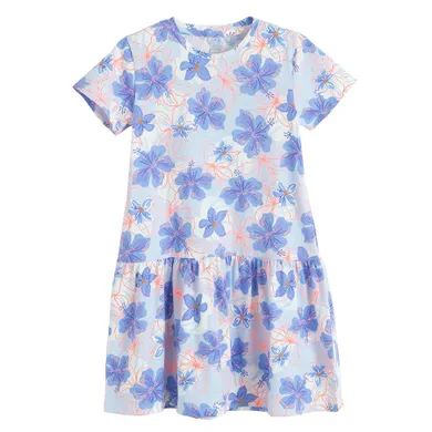 Cool Club, Sukienka dziewczęca z krótkim rękawem, niebieska