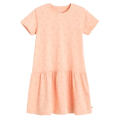 Cool Club, Sukienka dziewczęca z krótkim rękawem, pomarańczowa