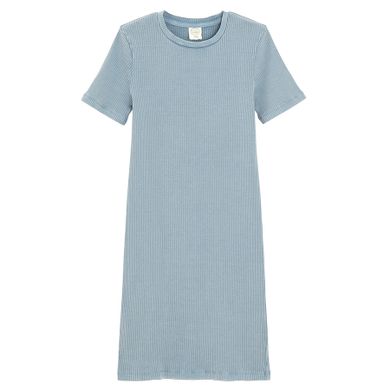 Cool Club, Sukienka dziewczęca z krótkim rękawem, prążkowana, niebieska