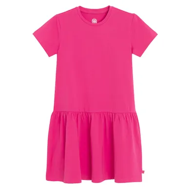 Cool Club, Sukienka dziewczęca z krótkim rękawem, różowa