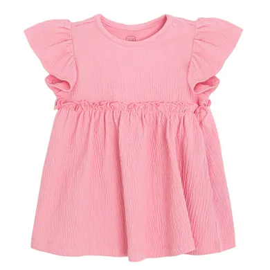Cool Club, Sukienka dziewczęca z krótkim rękawem, różowa