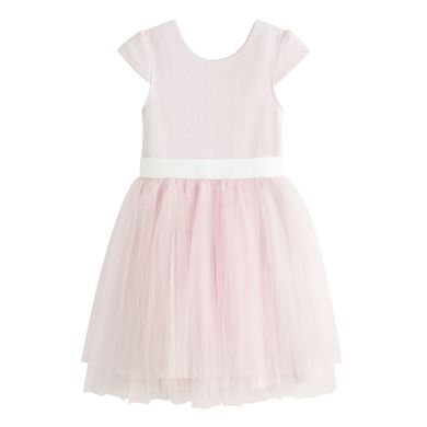 Cool Club, Sukienka dziewczęca z krótkim rękawem, różowa
