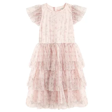 Cool Club, Sukienka dziewczęca z krótkim rękawem, różowa