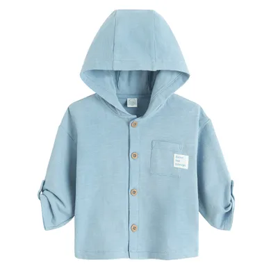 Cool Club, Sweter chłopięcy z kapturem, rozpinany, niebieski