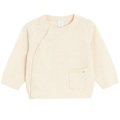 Cool Club, Sweter dziewczęcy, rozpinany, beżowy