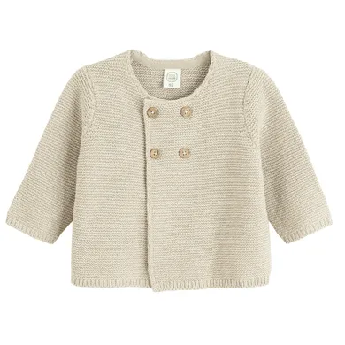 Cool Club, Sweter niemowlęcy, rozpinany, beżowy