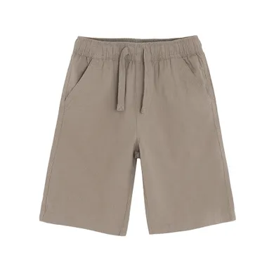 Cool Club, Szorty chłopięce z lnem, relaxed, brązowe