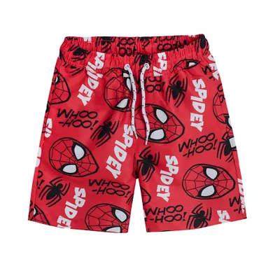 Cool Club, Szorty kąpielowe chłopięce, UV 50, czerwone, Spider-Man