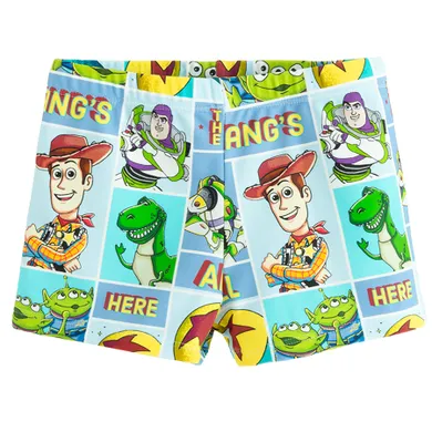 Cool Club, Szorty kąpielowe chłopięce, UV 50, niebieskie, Toy Story