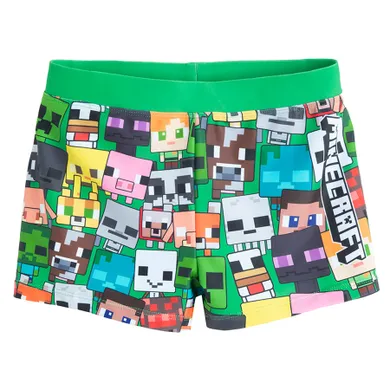 Cool Club, Szorty kąpielowe chłopięce, zielone, Minecraft