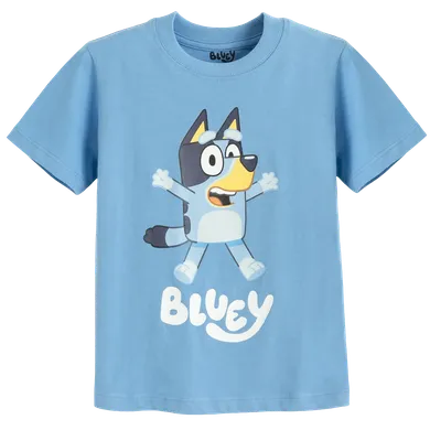 Cool Club, T-shirt chłopięcy, bawełna organiczna, niebieski, Bluey