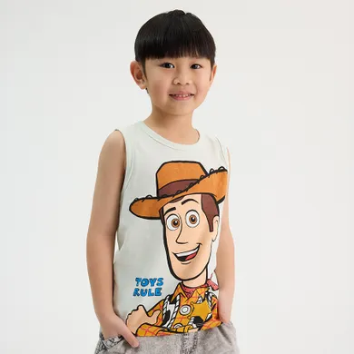 Cool Club, T-shirt chłopięcy bez rękawów, miętowy, Toy Story