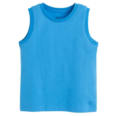 Cool Club, T-shirt chłopięcy bez rękawów, niebieski